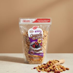 Granola de quinoa y frutos rojos sin gluten / 421 gr