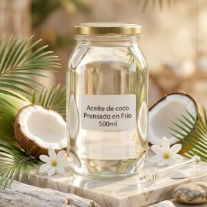 Aceite de coco Teraviva crudo prensado en frío 500ml