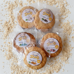 Galletas de avena mixtas mini 28gr - Sin gluten, vegana y sin azúcar (1und)