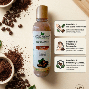 Exfoliante de café orgánico natural, libre de químicos 250gr