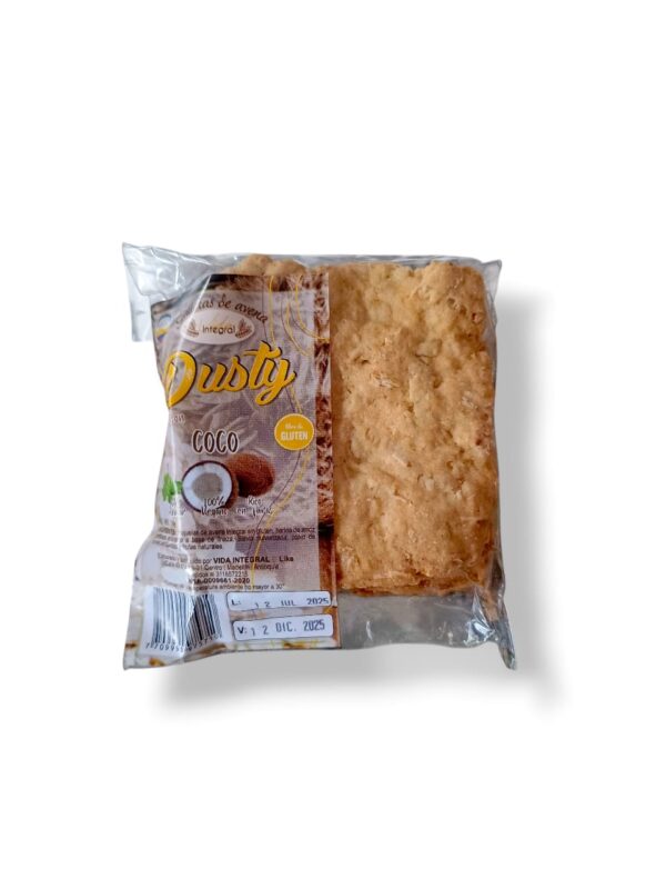 Galleta de avena con coco rallado x2 und 96gr - Sin gluten, vegana y sin azúcar