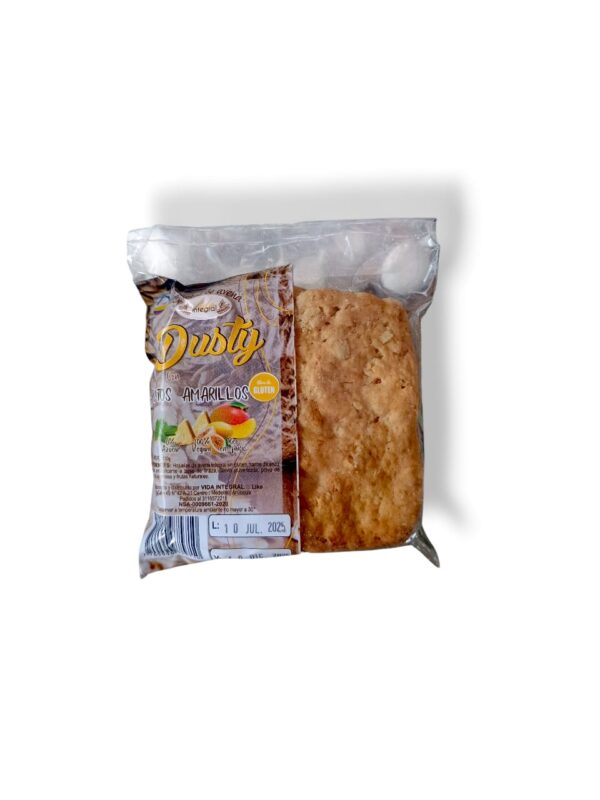 Galleta de avena con frutos amarillos x 2 und 96gr - Sin gluten, veganas y sin azúcar