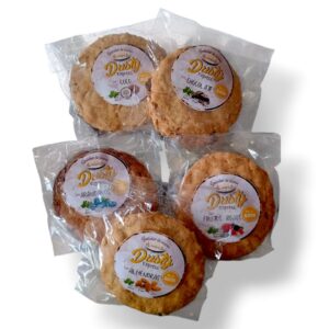 Galletas de avena mixtas mini 28gr - Sin gluten, vegana y sin azúcar (1und)