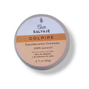 Desodorante Colpipe 60gr/Sin aluminio/Sin bicarbonato/ Coco Salvaje