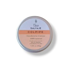 Desodorante Colpipe 30gr/ Sin aluminio/Sin bicarbonato/ Coco Salvaje