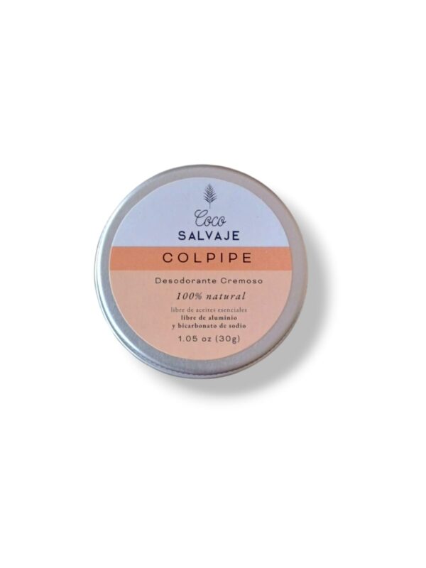 Desodorante Colpipe 30gr/ Sin aluminio/Sin bicarbonato/ Coco Salvaje