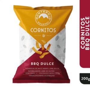 Cornitos de maíz natural sabor Bbq dulce 200g / Monterojo