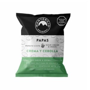 Papas naturales sabor crema cebolla 25g / Monterojo