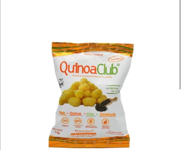 Snacks natural zanahoria, quinua, chía y maíz 12g / QuinuaClub