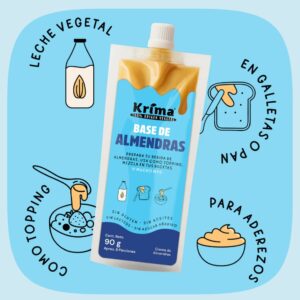Base para untar 100% almendra y vegano, sin azúcar / 90g / KRIMA