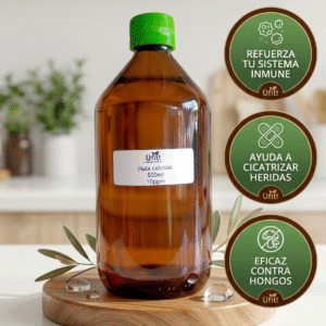 Plata Coloidal 500ml / Tapa / 10ppm / 99% pureza