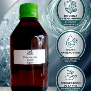Plata Coloidal 250ml / Tapa / 10ppm / 99% pureza