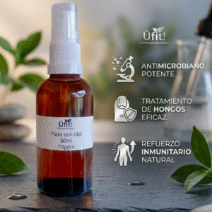 Plata Coloidal 60ml / spray / 10ppm / 99% pureza