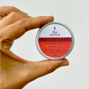 Desodorante natural Pico Loro - Coco Salvaje / Sin aluminio ni bicarbonato 30g