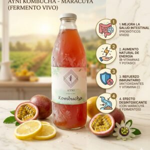Kombucha de maracuyá / Litro