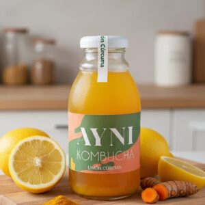 kombucha personal Limón - Cúrcuma /250ml