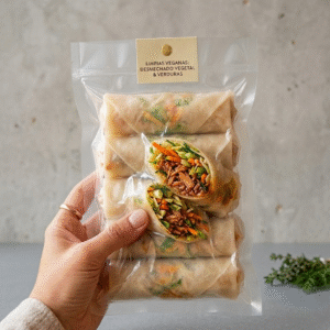 Lumpias vegana con gluten y soja (5und)