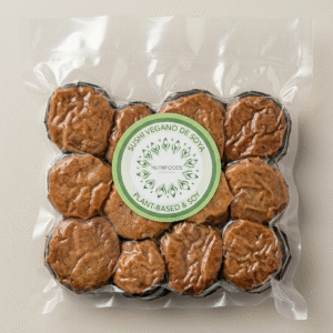 Sushi Veganos con proteína de soja y algas nori/Contiene gluten (12und) 250g