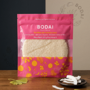 Tortilla de coco vegana sin gluten (5und)