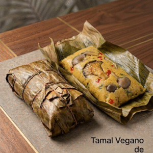 Tamal vegano con champiñones/300g /sin gluten ni soja